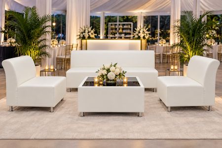 Opal White Leather Lounge Collection Opal White Leather Lounge Collection