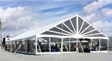 40' x 105' JumboTrac Frame Tent with Gable Ends