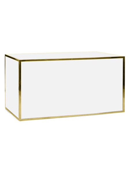 6ft White and Gold Lux Bar 
