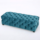 Teal Tufted Ottoman Teal Tufted Ottoman