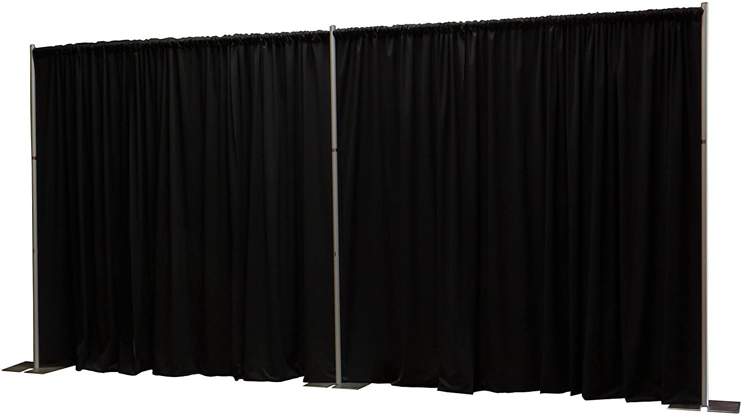 Black Pipe and Drape Panels Up to 20ft Height Black Pipe and Drape Panels Up to 20ft Height