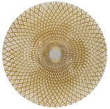 Diamond Gold Charger Plate Glass  Diamond Gold Charger Plate Glass