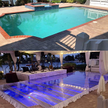 Pool Cover  Acrylic/black/woodtrim Pool Cover  Acrylic/black/woodtrim
