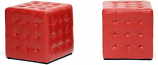 Red- 16 inch red ottoman square Red- 16 inch red ottoman square