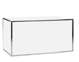 6ft White and Silver Lux Bar