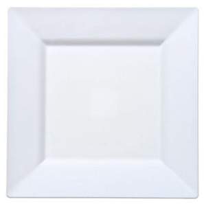 White Square Dinner Plate