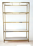 Gold & White 4-Shelf Bar Back Display