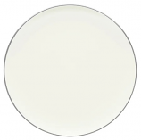 Dinner Plate 10.5" Silver Rim